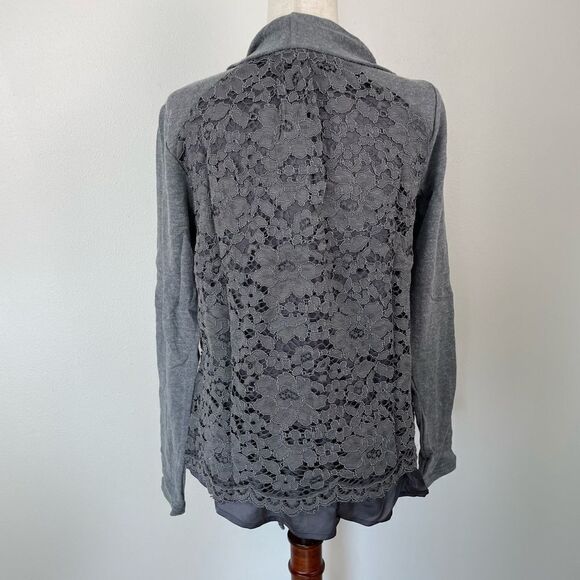 NWT Mystree Gray Open Front Cardigan Sweater Size S - Picture 4 of 7